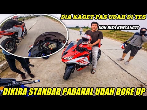 DIKIRA MOTORKU STANDARAN!! OWNER ZX25R INI POLOS MAU TANTANGAN BALAP ZX300R SIVANA😱