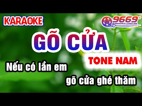Karaoke GÕ CỬA Tone Nam Nhạc Sống KLA | Karaoke Organ 9669 (Nếu có lần em gõ cửa ghé thăm)