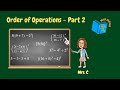 Order of Operations and Expressions