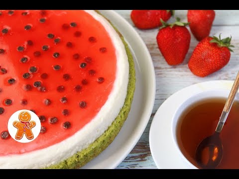 Торт пирог арбуз watermelon cake