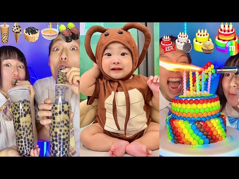Random Emoji Food Challenge ASMR Compilation! 🥵bubble tea(Part71)