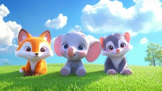 Friendly Animals: Fox, Elephant, Raccoon, Monkey - Animal Sounds