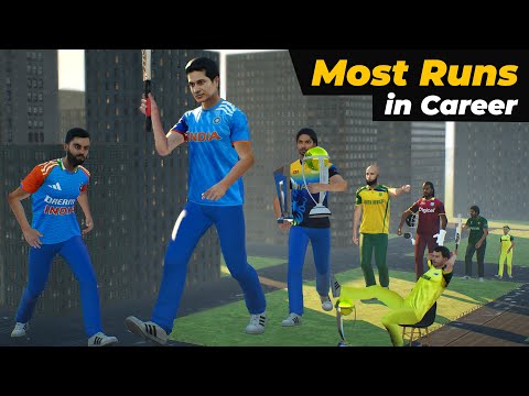 Most Runs by Cricketers in international matches
