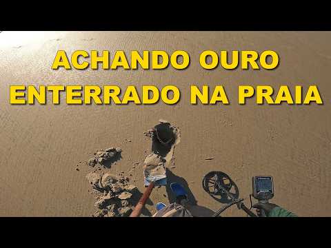 Detector de metais na praia. Dessa vez saiu ouro!