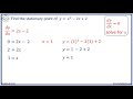 Stationary Points and Derivatives