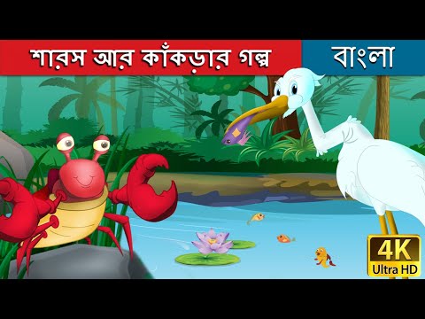 শারস আর কাঁকড়ার গল্প | Crane and The Crab in Bengali | Bangla Cartoon | @BengaliFairyTales