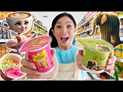 BORONG NYAM NYAM ANOMALI DI MINIMARKET ! BALLERINA CAPPUCCINA & LIRILI LARILA !