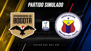 Internacional de Bogota vs Deportivo Pasto 🔴 Apertura Colombia ⚽️ Partido Simulado (VIDEOJUEGO)