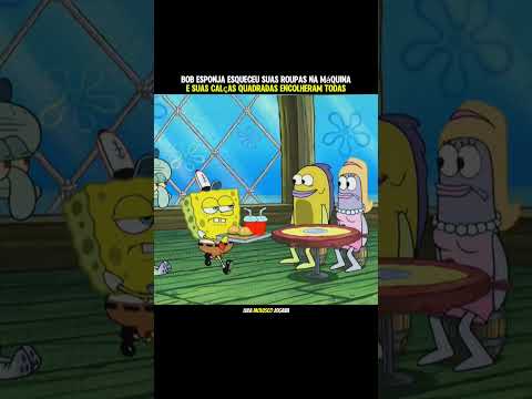 Bob Esponja ficou irreconhecível com calça redonda 02 #desenho #cartoons #crianca