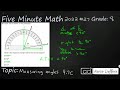 Measuring Angles with Protractors