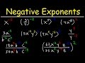 Simplifying Negative Exponents in Algebra