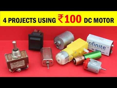 4 Creative Science Projects using Rs. 100 DC motor