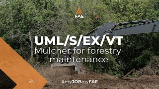 Video - FAE UML/S/EX/VT - UML/S/EX/SONIC - Trituradora forestal sobre excavadora Volvo EC220D