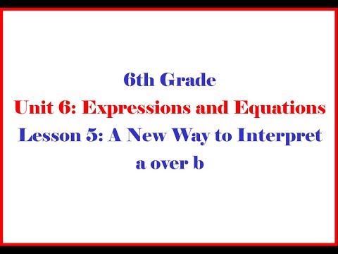 6 6 5 Illustrative Mathematics Grade 6 Unit 6 Lesson 5...