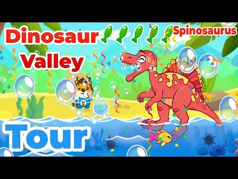 🦖 Spinosaurus | Dinosaur Valley Tour 🦅 Adventure for Kids 🎢