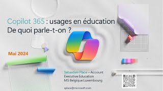 Webinaire : Utilisation de Microsoft Copilot 365 en éducation