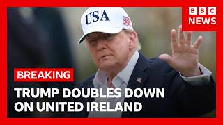 YouTube video thumbnail: Donald Trump Says Northern Ireland Joining Ireland Only Natural