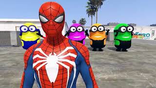 GTA 5 Epic Ragdolls | Spider-Man Frees Minions and Team Spiderman Season 38 (all episodes)