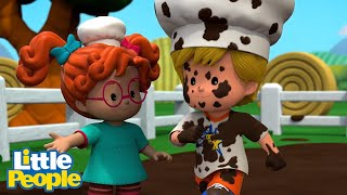 There's Been a Disaster in the Kitchen! | Preschool Learning | Little People Fisher Price