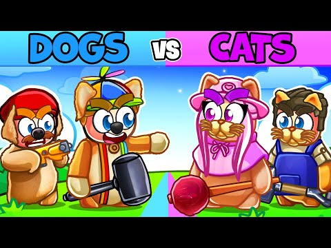 CATS vs DOGS in Party Animals!