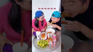 Random bites challenge!😋😋 #mukbang #foodchallenge #KFC #buldak