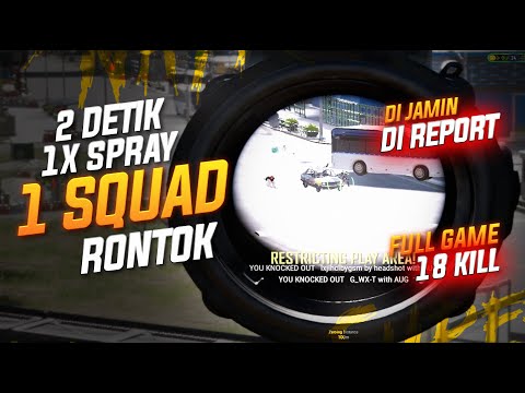 JAMINAN DI REPORT GARA GARA MOMENT INI !! 2 DETIK 1X SPRAY 1 SQUAD RONTOK !! #pubg