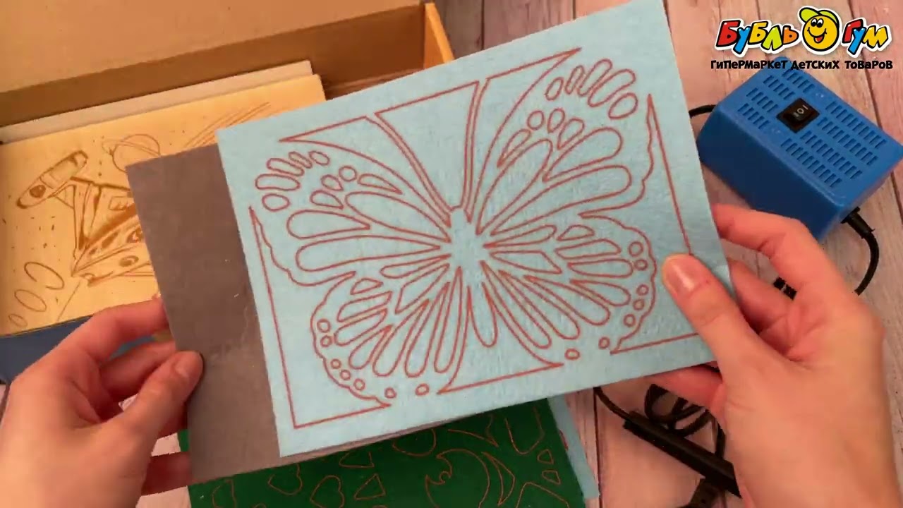 Электроприбор для выжиг по дереву и ткани Узор-10К - видео
