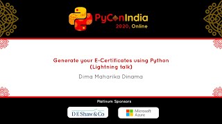 Lightning  Generate your E Certificates using Python