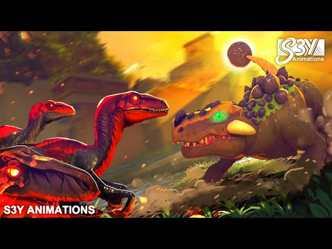 King of Mutant Beasts | Terran Ankylosaurus vs Blaze Velociraptors | Dinosaurs Battle: Animation 2