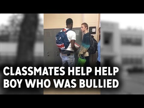 Classmates step in to help boy bullied over his clothes
