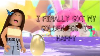 OMG I FINALLY GOT MY GOLDEN EGG🥚🎉…What was people offering for it! ADOPTME