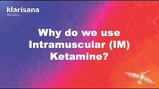 New Patient Information   Why we use the intramuscular route at Klarisana