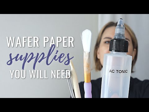 Cake decorating supplies you need to make wafer paper...