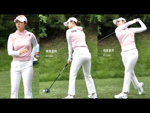 [4K 세로골프] 빛나는 미모, 파워풀한 스윙!! KLPGA 김재희 프로의 강력한 파워풀 티샷 #김재희프로