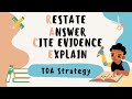 Mastering the TDA Strategy: Restate, Answer, Cite, Explain