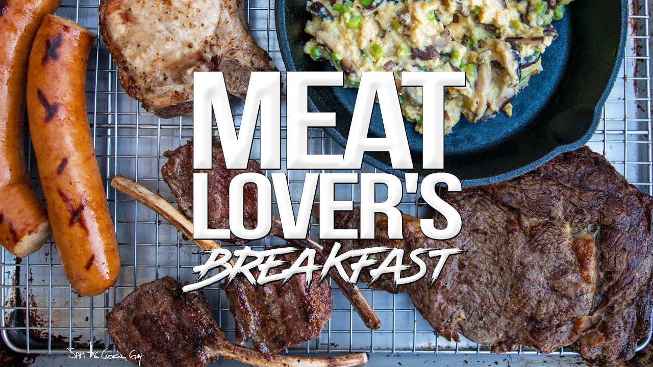 The ultimate breakfast for meat lovers 4k