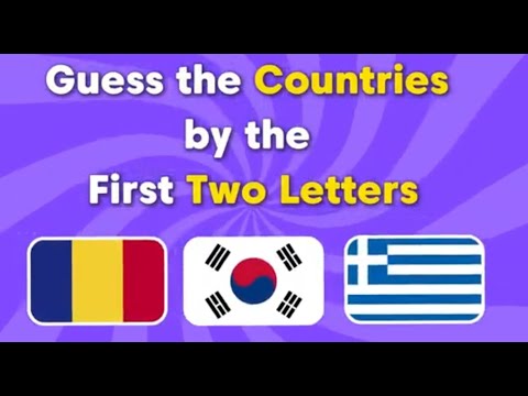 GUESS the country name by first 2 letters♪(´▽｀)