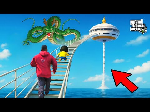 FRANKLIN AND SHINCHAN FOUND THE STAIRWAY TO DRAGON TOWER IN GTA 5!