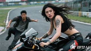 窮小子被追殺，美女賽車手飆車搭救！#kungfu #movie #drama