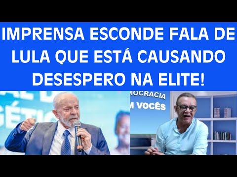 VEJA MAIS UMA GENIAL FALA DE LULA BOICOTADA PELA GRANDE IMPRENSAQ