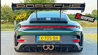 Porsche 911 992 GT3 RS AKRAPOVIC // 300KM/H REVIEW on AUTOBAHN