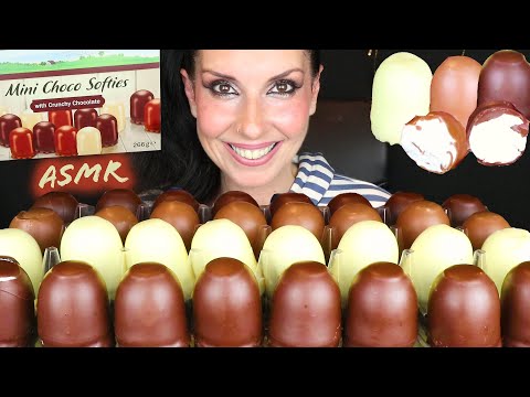 CHOCOLATE MARSHMALLOW FLUFF PUFFS 🍫 | ASMR Eating Show | No Talking Mukbang - 먹방 | Eating Sounds