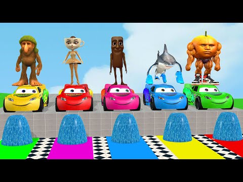 Long Slide Game With Cow Elephant Gorilla Hippopotamus Tiger 3d Animal Game Funny 3d Animals