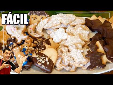 GALLETAS de NAVIDAD Deliciosas y Fáciles | POCOS Ingredientes y SIN COMPLICACIONES