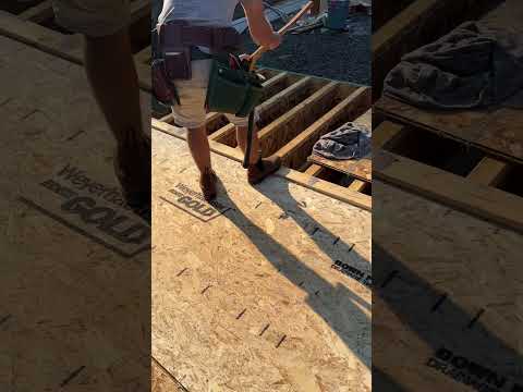 Floor framing is complete!