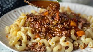 A simple recipe for pasta with ground beef in 5 minutes! An Italian aunt revealed a secret to me!