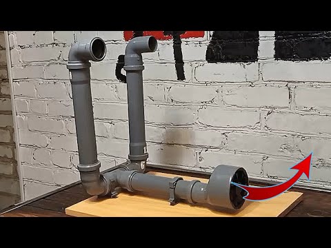 An ingenious device made of PVC pipes!