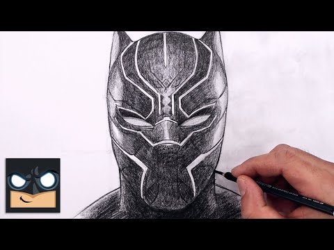 How To Draw Black Panther - Sketch Tutorial