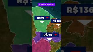 A cada R$ 100 reais enviados a Brasília, quanto volta para os estados?
