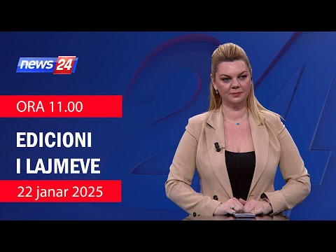 📢🗓 22 janar 2025 Edicioni i Lajmeve ne News24 ne studio Nisida Tufa (Ora 11.00) 🕣📺